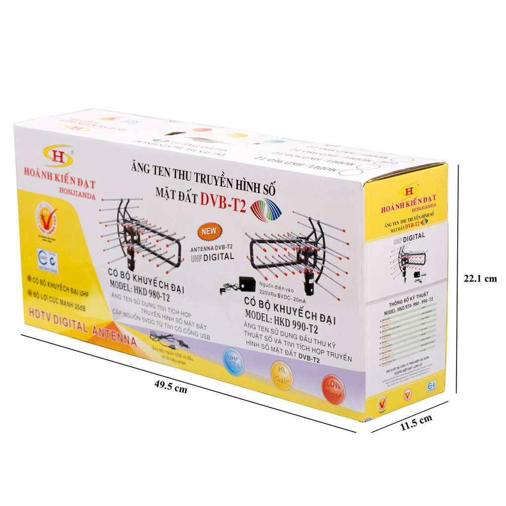 ANTEN Tivi Kỹ Thuật Số DVB T2 - 970-980-990