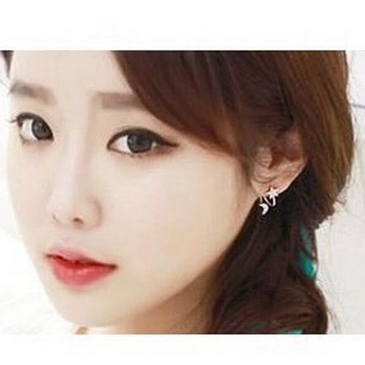 Khuyên tai mặt trăng ngôi sao bông tai trang sức phụ kiện nam nữ phong cách Hàn Quốc thiết kế thời trang xinh xắn