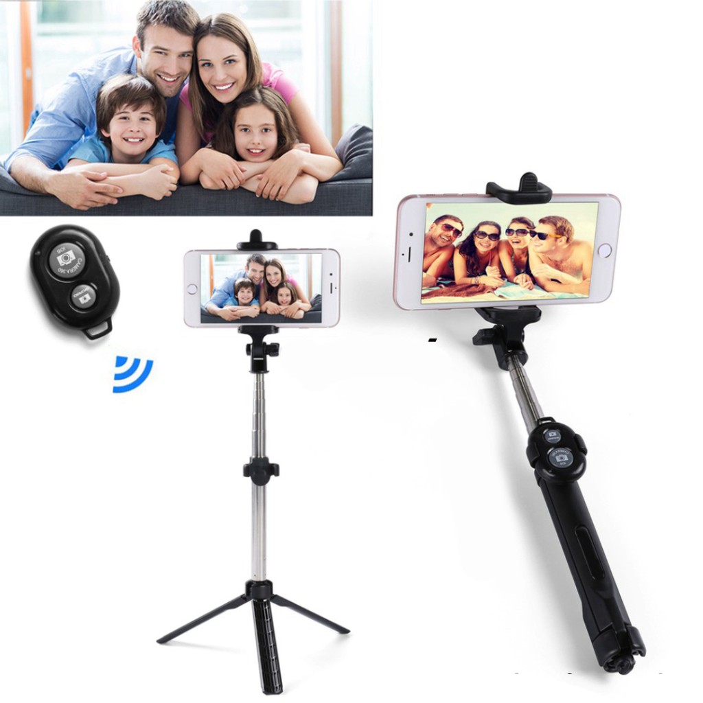 Gậy chụp ảnh tự sướng bluetooth có thể gấp gọn chuyên dùng cho iphone samsung oppo