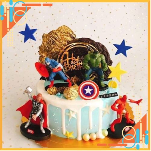 Biệt đội siêu anh hùng Avengers [RẺ VÔ ĐỊCH] làm đồ chơi, trang trí bánh kem, bánh sinh nhật (hàng nhẹ)