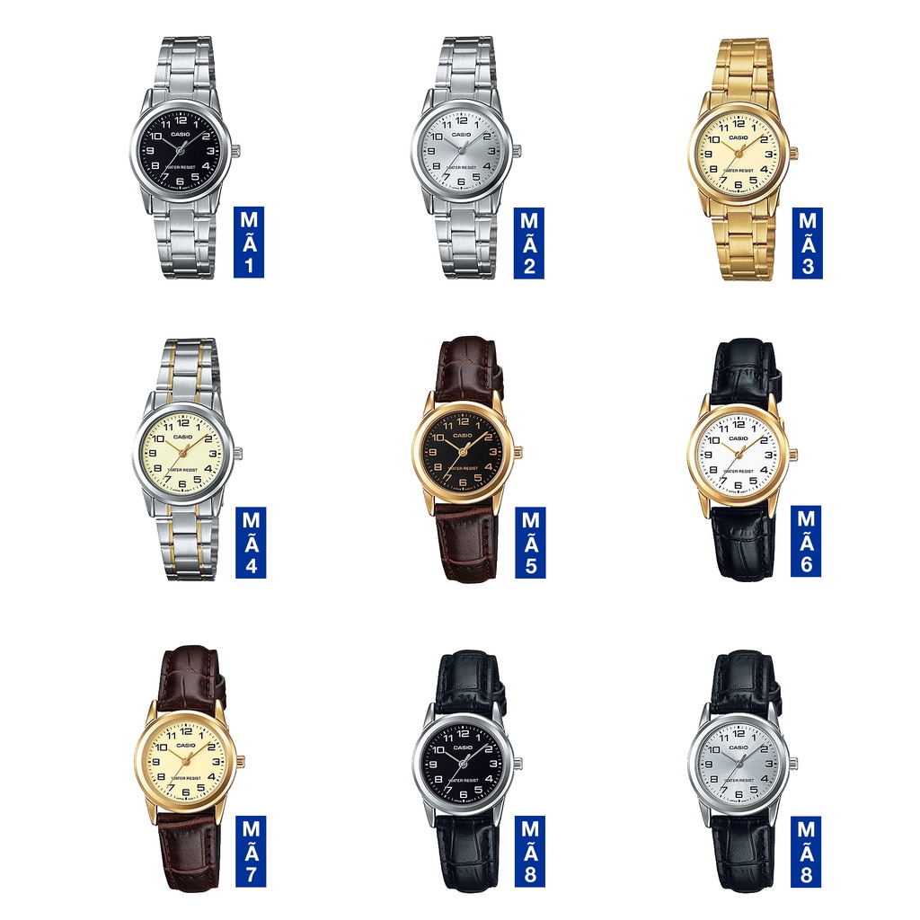 Đồng hồ nữ Casio Standard chính hãng Anh Khuê LTP-V001 Series (25mm)