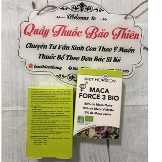 Viên Maca Force 3 Bio Pháp (củ Maca đen)đủ bill Pháp