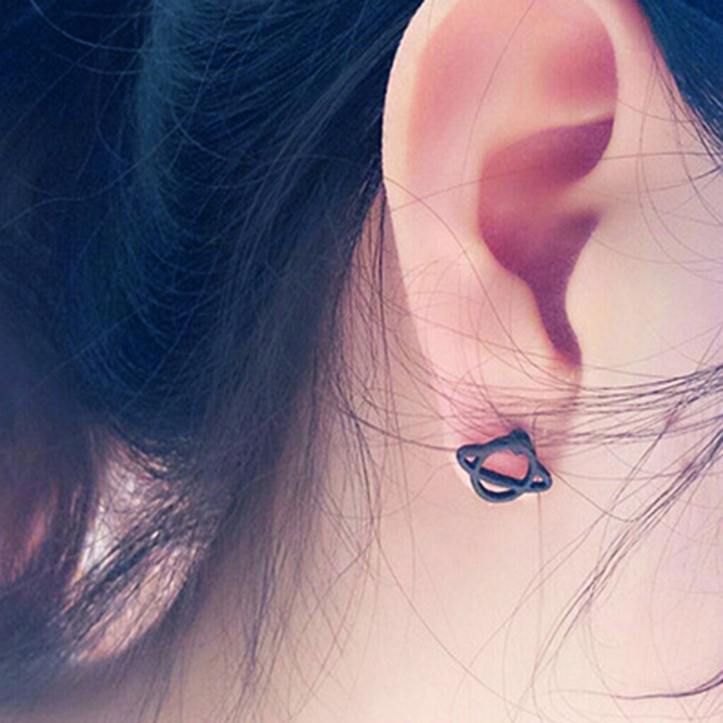 Đôi khuyên tai hình hành tinh và sao thời trang Unisex