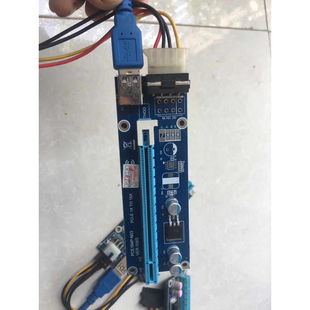 Cáp nối dài VGA PCI-e 1X to 16X - nhiều Verson