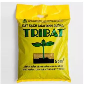 Đất sạch TRIBAT giàu dinh dưỡng trồng cây 5dm3