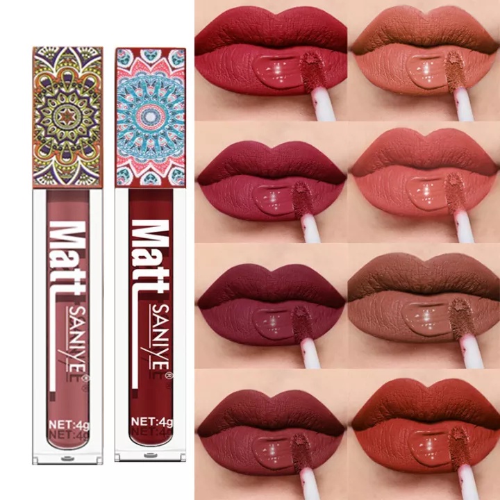 [Hàng mới về] Son kem lì 9 màu sắc đẹp tùy chọn