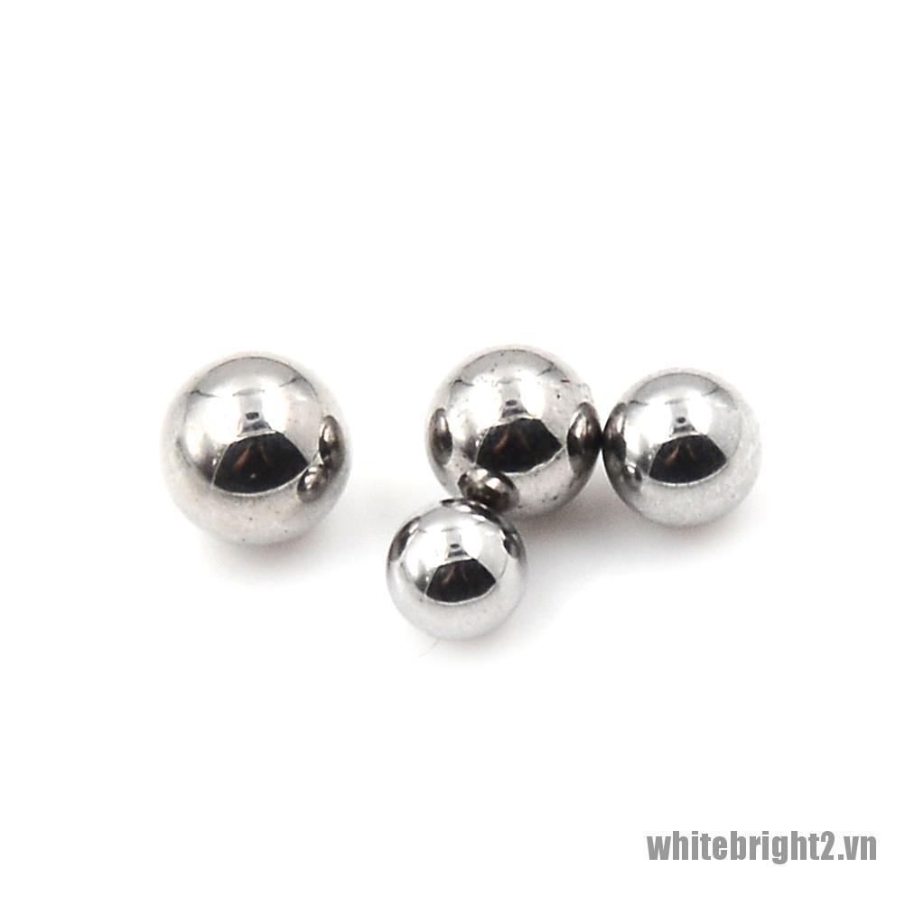Set 100 bóng thép bạc 4/ 4.5/ 5/ 5.5mm