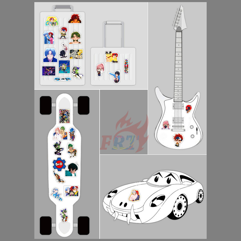 ❉ SK8 the Infinity Series 07 - Anime SK∞ S Langa Hasegawa Stickers ❉ 50Pcs/Set DIY Fashion Mixed Waterproof Doodle Decals Stickers