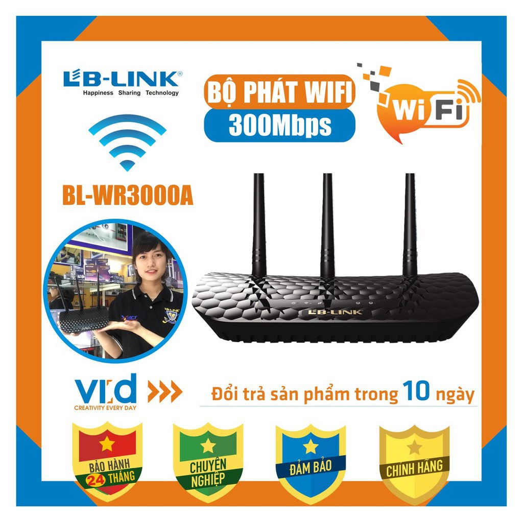 [BIG SALE].Bộ Phát Sóng Wifi XUYÊN TƯỜNG LB-LINK 11AC 750Mbps BL-WDR3750 - Sản phẩm chính hãng - Bảo hành 24 tháng !!!