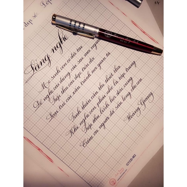 Bút mài Thầy Ánh SH003 - Bút luyện chữ đẹp Ánh Dương