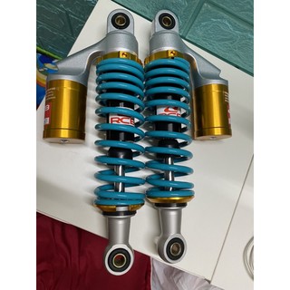 Phuộc nhún sau RCB bình dầu vàng óng cho các xe Sirius Jupiter Taurus Cub 280mm