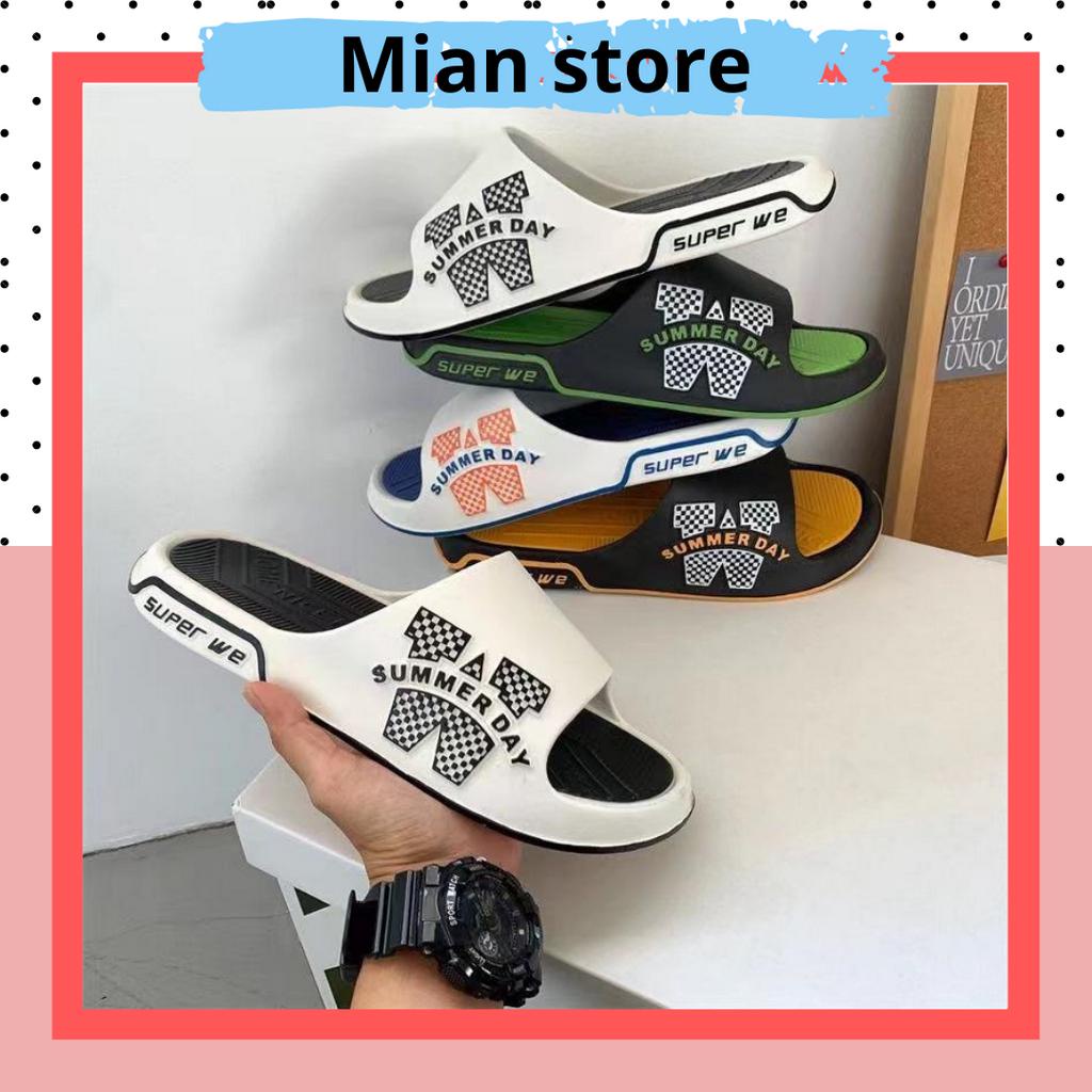 Dép quai ngang nam nữ Summer day chất liệu PVC đế mềm , chống trơn trượt phong cách Hàn Quốc - DN26