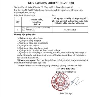 Viên Lợi Sữa Moringa