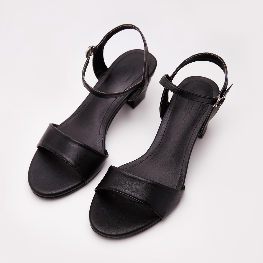 [CÓ SẴN] Giày Sandal Size Lớn Nữ 39 Đến 44 Gót Vuông 5cm Công Sở Basic Thương Hiệu Himistore