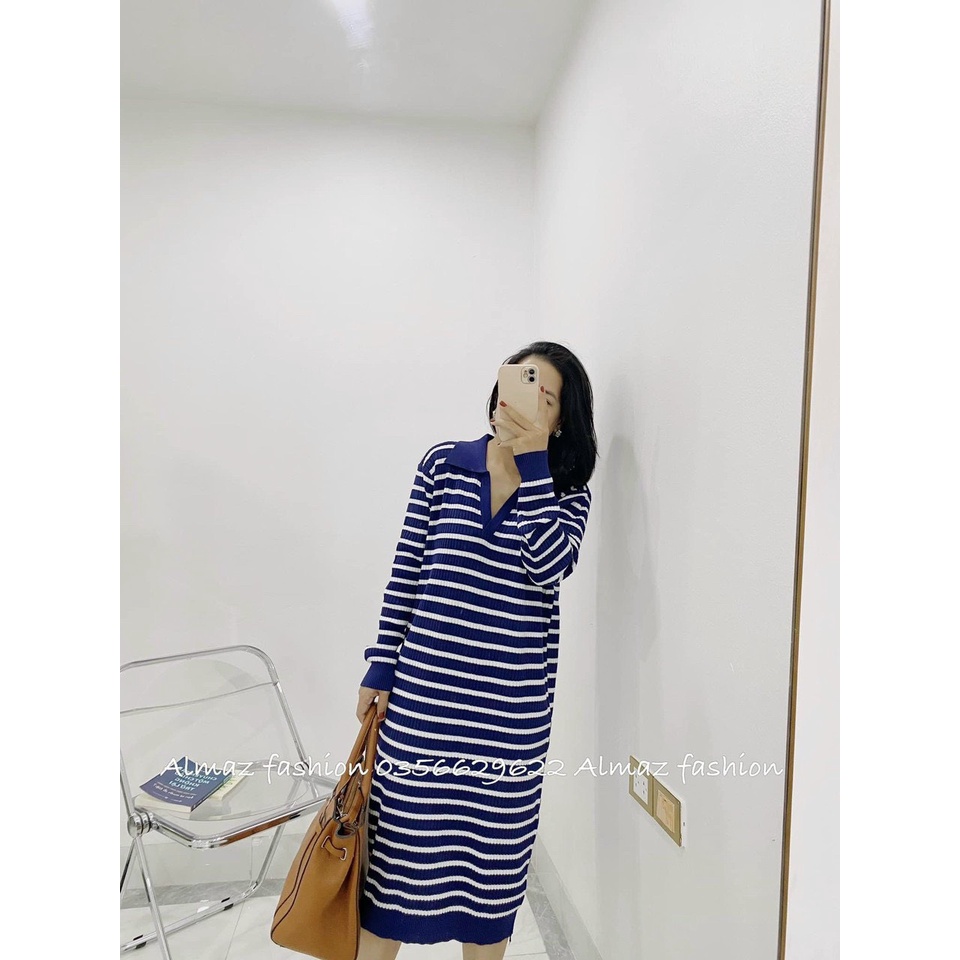 Váy Bầu Quảng Châu loại 1.Đầm Bầu Mongtoghi Dáng Suông, Cổ Sơ Mi Xinh Xắn A090 Lin Store66