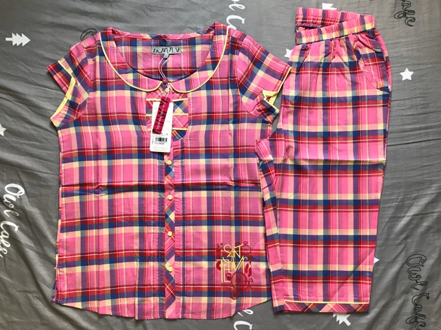 Bộ đồ ngủ lửng Winny - vải thô size M nguyên tag