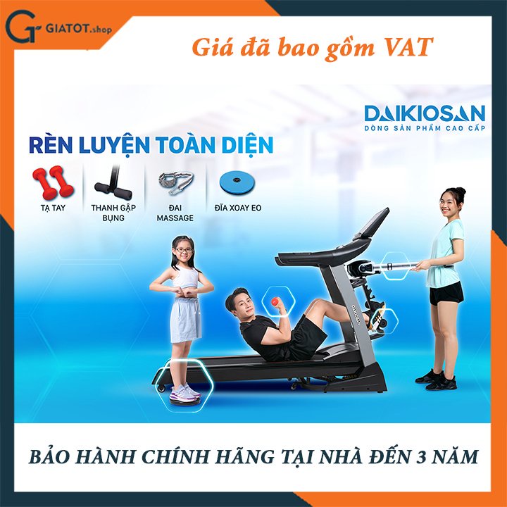 Máy chạy bộ đa năng chính hãng Daikiosan DVCB-00008