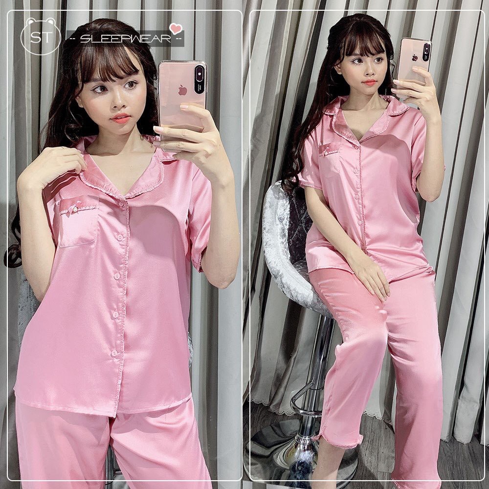 ✪ SIÊU SALE - [LỤA BÈO DÀI] BỘ LỤA BÈO TAY NGẮN QUẦN DÀI ✪ | BigBuy360 - bigbuy360.vn