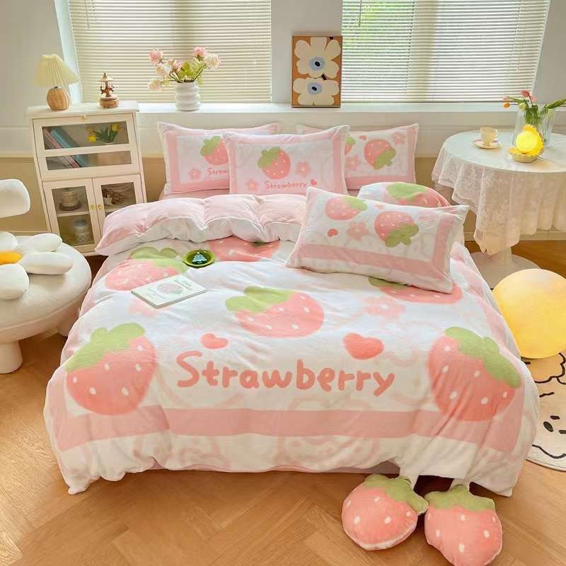 Set Chăn Ga Nỉ Mịn 5D Mềm Mịn Cực Nịnh Da Hàng Chuẩn Xuất Nhật (Shinbedding.shop)