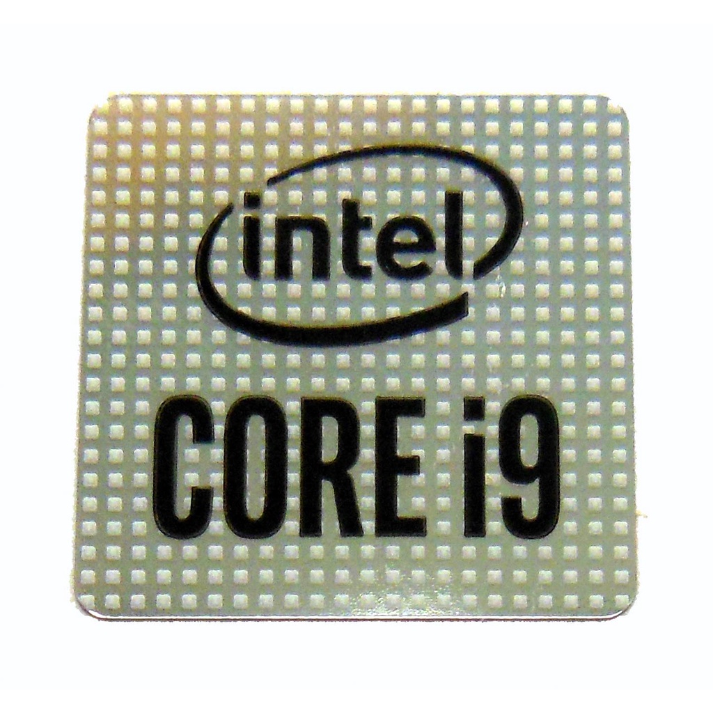 CPU Pentium, Core I3, Core I5, Core I7, Core I9 - Miếng dán Sticker (hàng bóc hộp nguyên catalog)