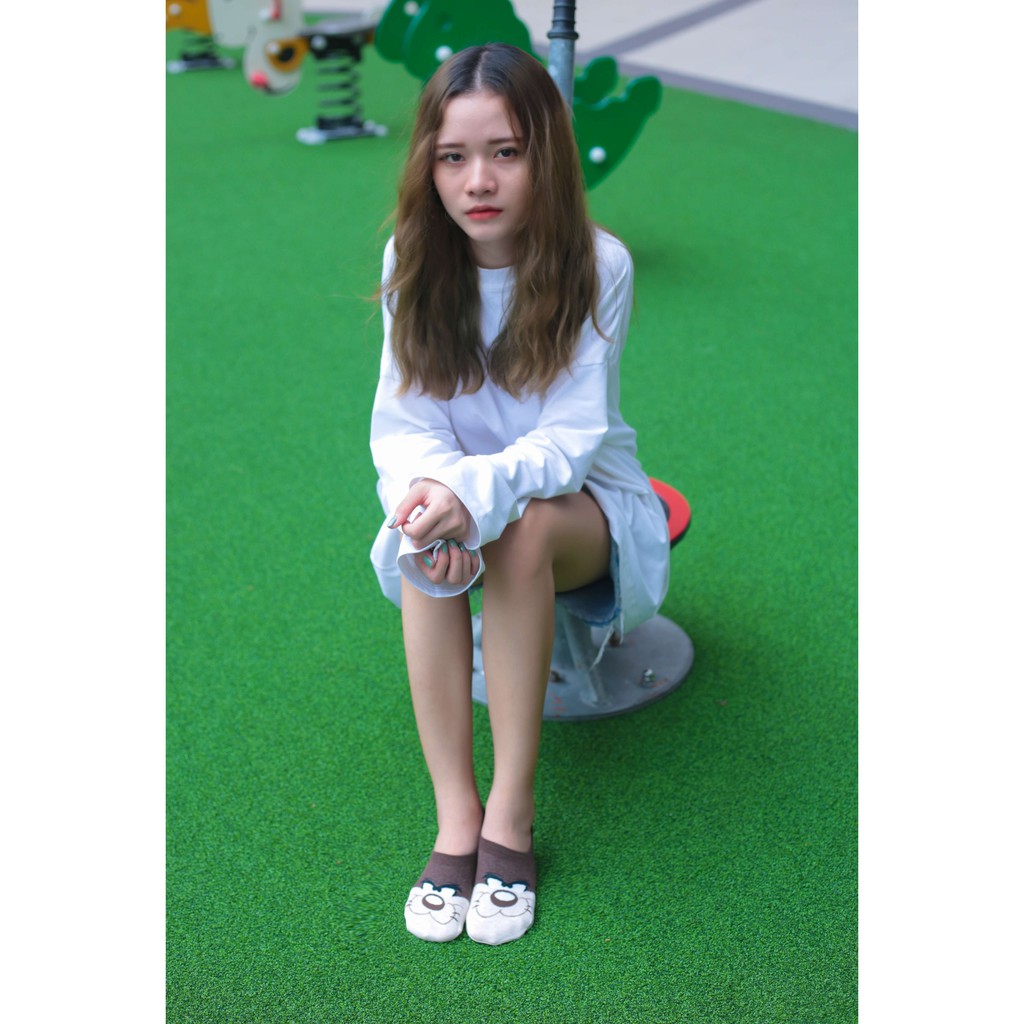 Tất vớ lười nữ hình thú cute Kikiya cao cấp Hàn Quốc W-N-004 (Chính Hãng)