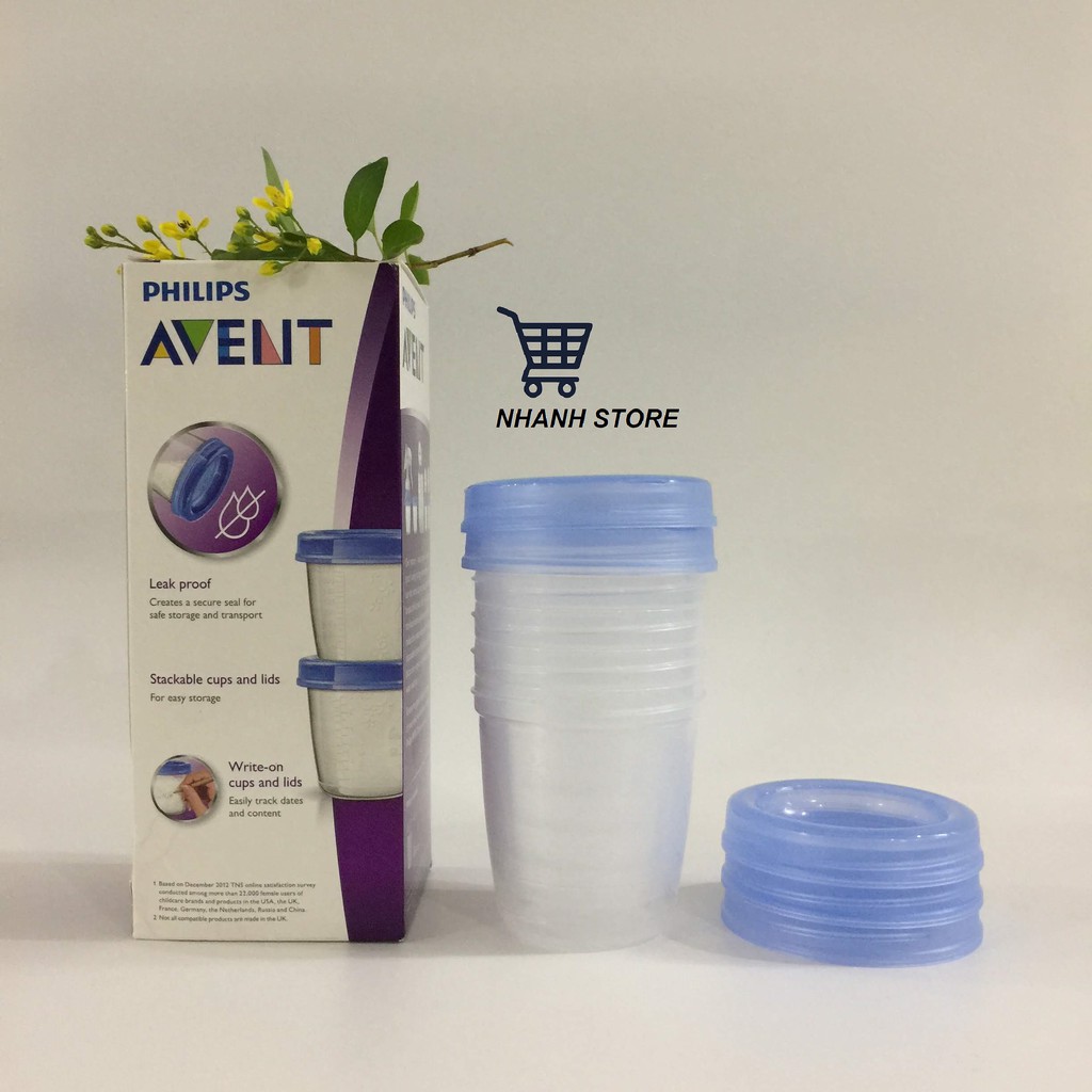 CỐC TRỮ SỮA PHILIPS AVENT 180ML