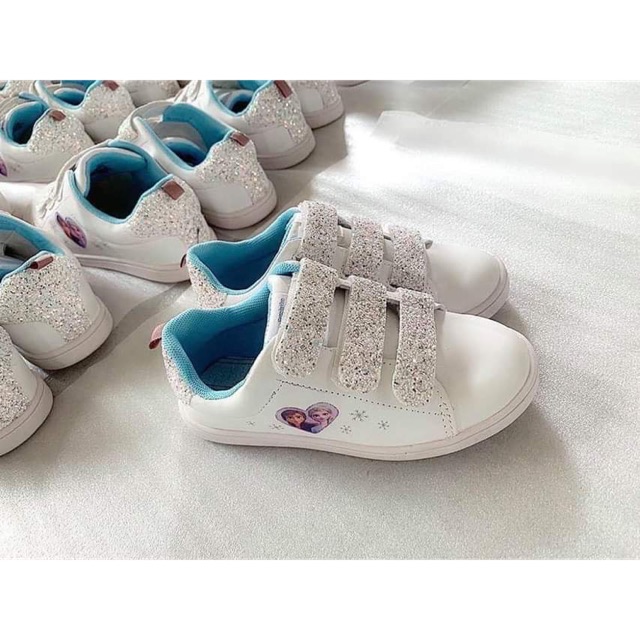 Giày thể thao elsa trắng quai dán HM