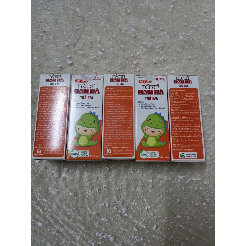 Xịt họng Bổ Phế Nam Hà trẻ em. giảm ho, long đờm, giiamr đau rát họng