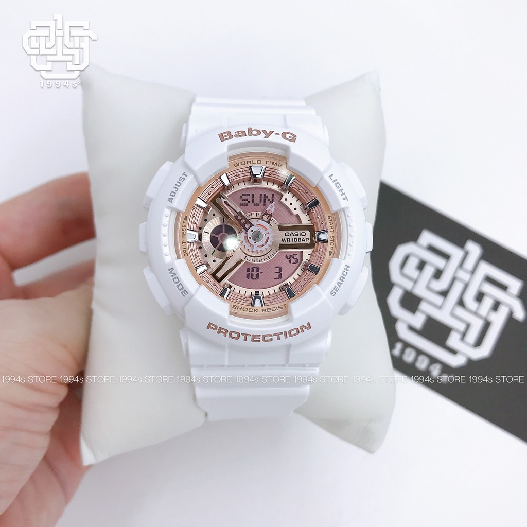 Đồng hồ nữ Casio Baby-G BA-110 / BA-110-7A1 chống va đập, chống nước 200m, size 43mm, hàng chính hãng