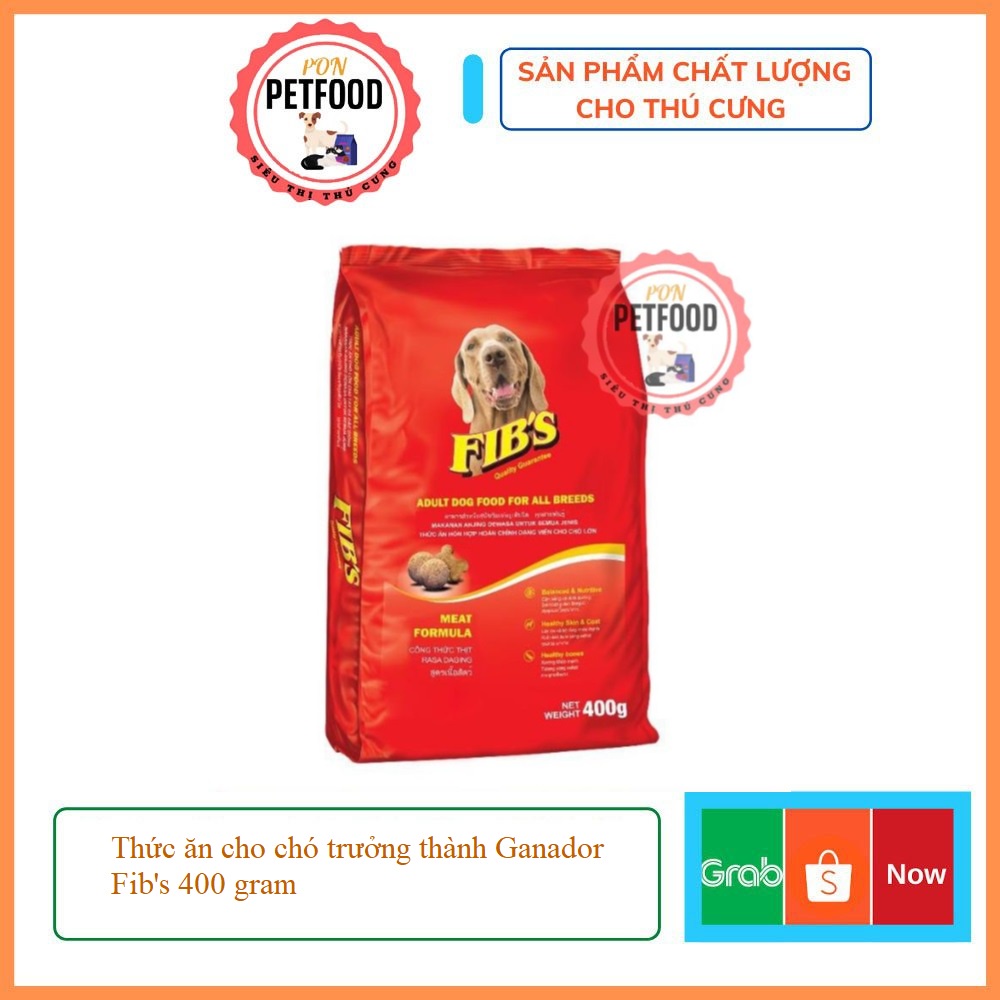 Thức ăn cho chó trưởng thành Ganador Fib's 400 gram