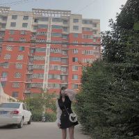 Đầm cổ vest 4 cúc tay phồng