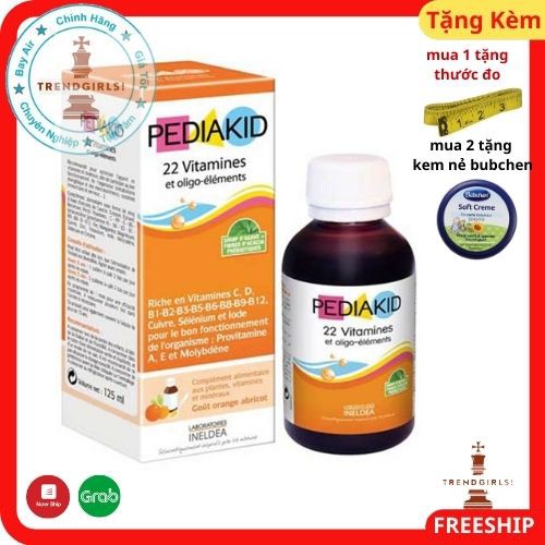 Vitamin tổng hợp Pediakid 22 Vitamins & Minerals, Pháp (125ml) tăng hấp thụ cho trẻ từ 6 tháng tuổi - Trend girls online