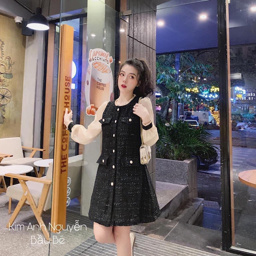 🌺VÁY DẠ PHỐI CÚC BỌC BABY🌸