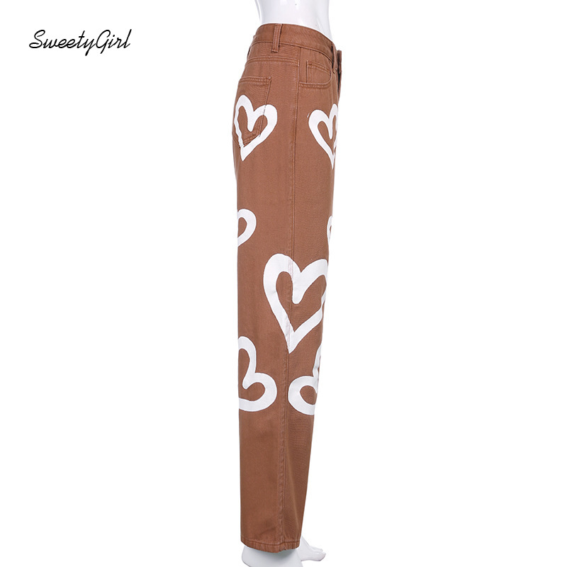 Quần Jeans Nữ Dài Lưng Cao Cá Tính