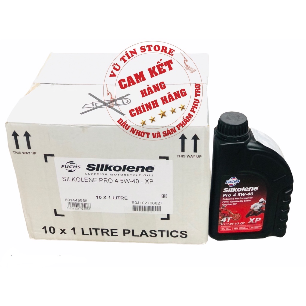 Thùng Dầu Nhớt Động Cơ Fuchs Silkolene Pro 4 XP 5W-40 (10x1L)