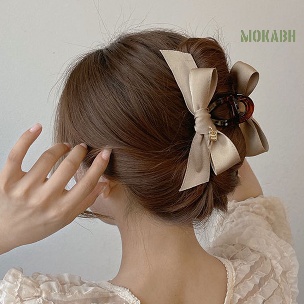 Kẹp Tóc Càng Cua Bằng Vải Lấp Lánh Chống Trượt Ổn Định Cho Nữ