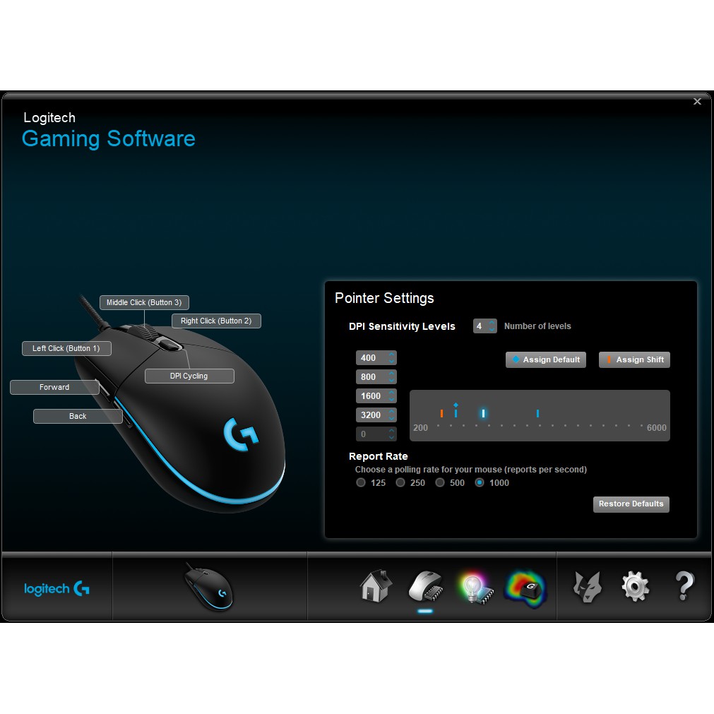 Chuột Chơi Game Cao Cấp Logitech Prodigy RGB G102 Chính Hiệu | BigBuy360 - bigbuy360.vn