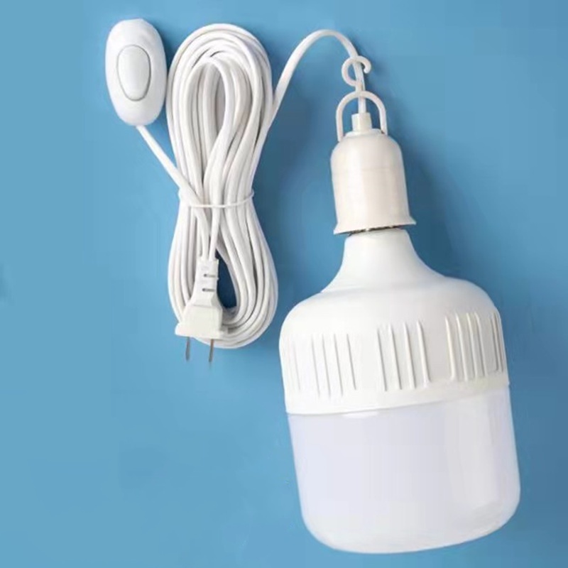 Đui đèn LICER 2M / 4M / 7M / 10M treo dây đồng với công tắc E27 phích cắm US