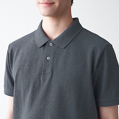 MUJI ÁO POLO VẢI PIQUE WASHED