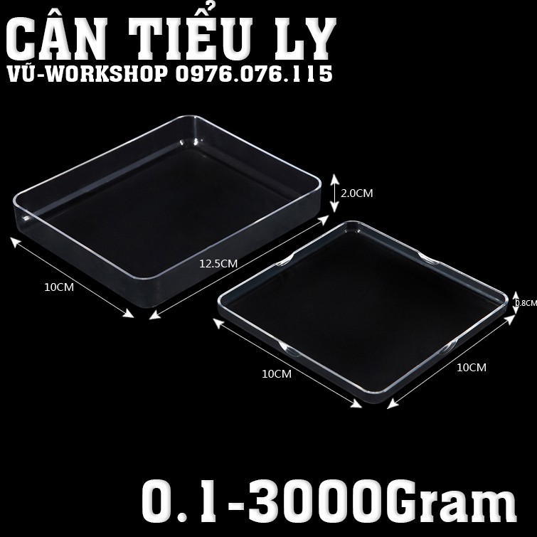 Cân Điện Tử Mini - Cân Tiểu Ly Đong RESIN, SILICONE. Thực Phẩm I2000 0.1g-3000g