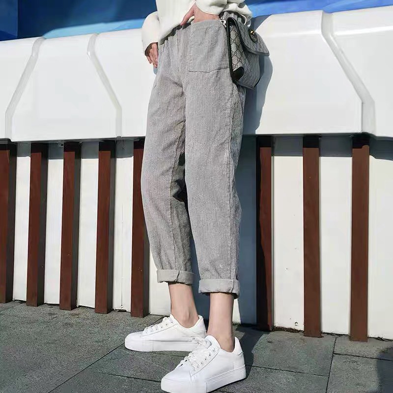 Quần baggy nhung tăm cho nữ 1710BG