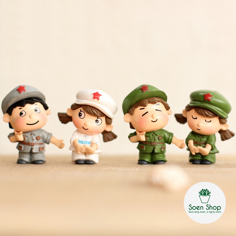 |FREESHIP| CẶP ĐÔI BỘ ĐÔI NHỎ - Phụ kiện trang trí cây xanh để bàn làm việc, mô hình trang trí cho bể cá, tiểu cảnh