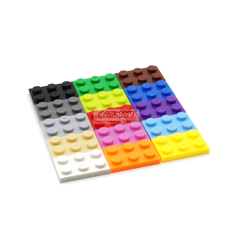 Đồ chơi giáo dục lắp ráp le. go logo moc combo 20 gạch dẹt 2x3 a19 3021