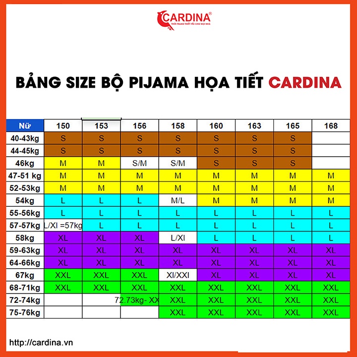 Đồ bộ pijama nữ CARDINA chất lụa satin Nhật cao cấp họa tiết trẻ trung thanh lịch 1Pi06.