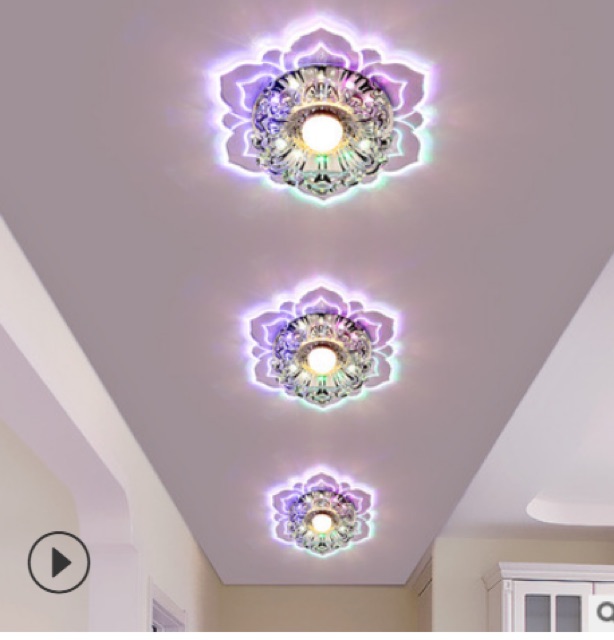Đèn led pha Lê ốp trần