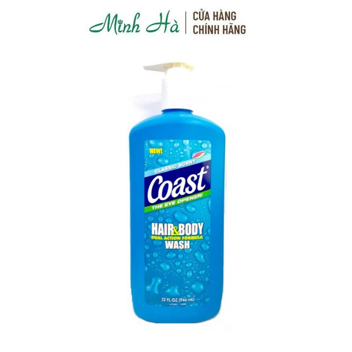 Tắm gội Coast Classic Scent Hair &amp; Body Wash 946ml