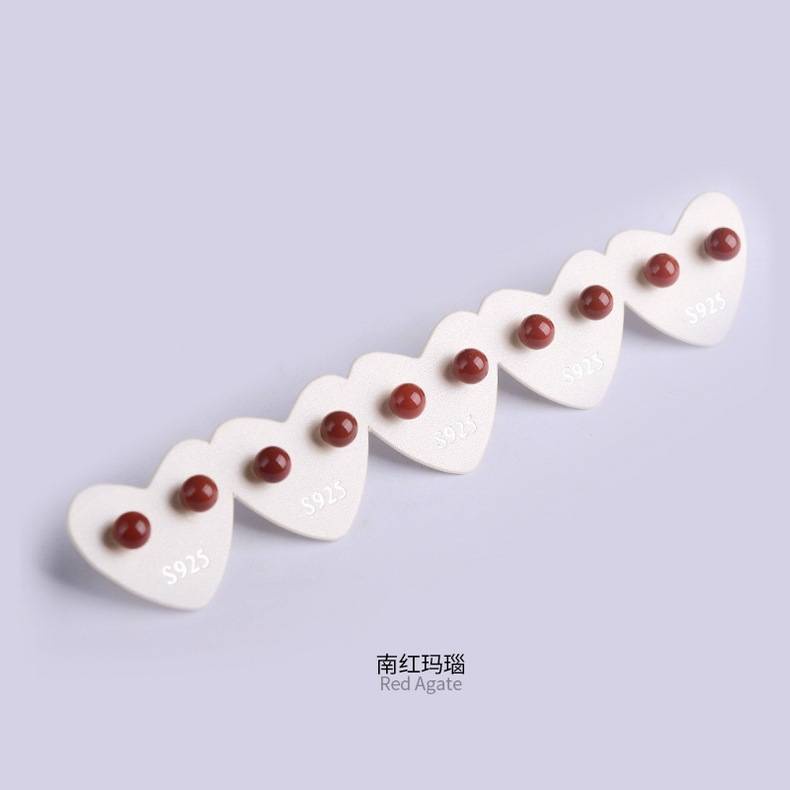 Bông Tai Mạ Bạc 925 Đính Đá Mắt Hổ Phách Tự Nhiên