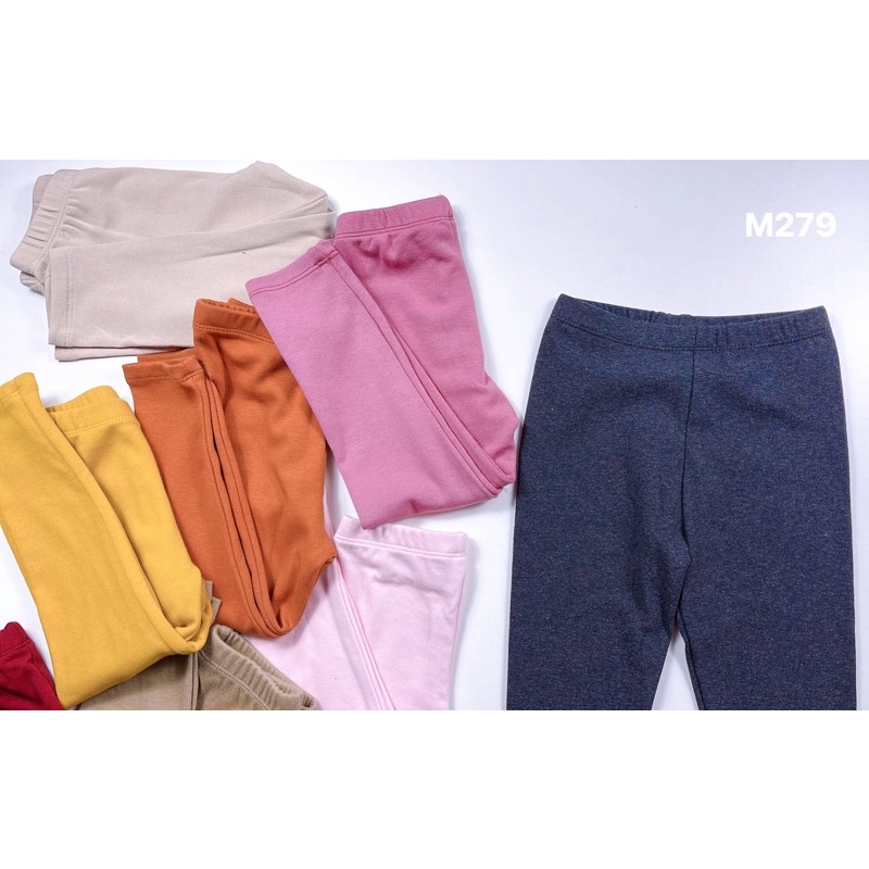 [𝟏-𝟓𝐘] [𝟏𝟎-𝟏𝟖𝐤𝐠] Quần legging Mia Kids màu trơn siêu co giãn cho bé gái