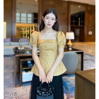 Áo dạ tweed cộc tay - Jane Top
