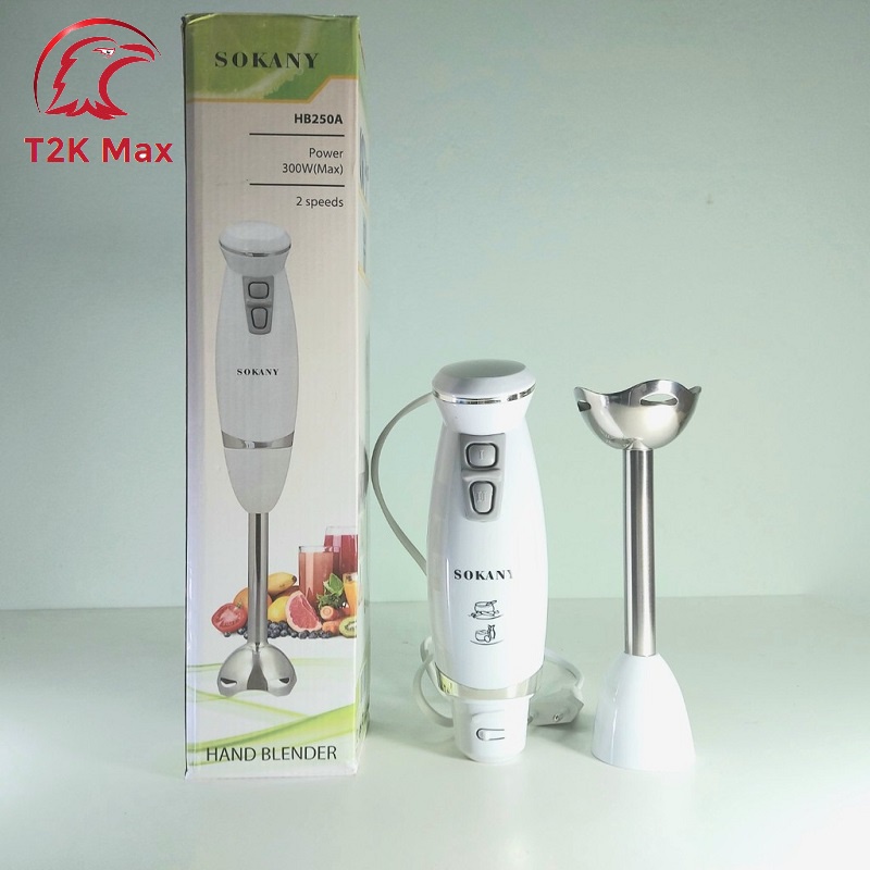 Máy xay thịt, sinh tố cầm tay đa năng Sokany đơn HB250A xay đồ ăn dặm tiện lợi - T2K Max